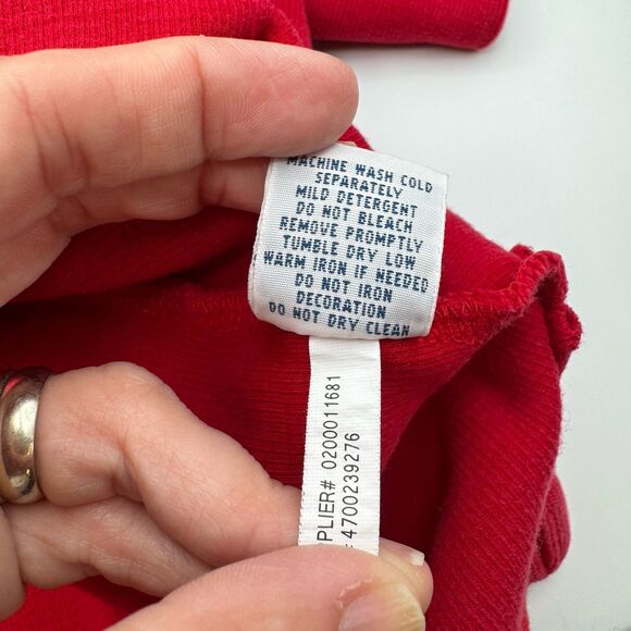 Polo Ralph Lauren Quarter Zip Sweater Mens 3XLT Red Big Tall Cotton Ribbed - Picture 10 of 11